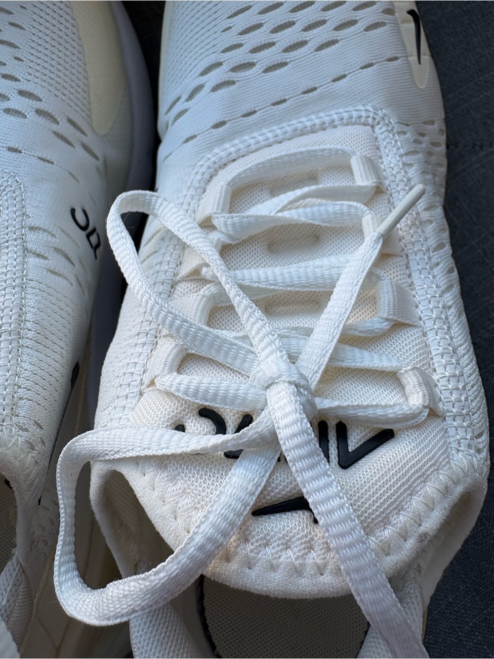Nike Air Max 270 Running Shoes Sneakers Sail/Coconut Milk/Pale Ivory/Black Mens - Picture 13 of 15
